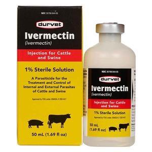 Ivermectin Injection 1% for Cattle and Swine  Durvet